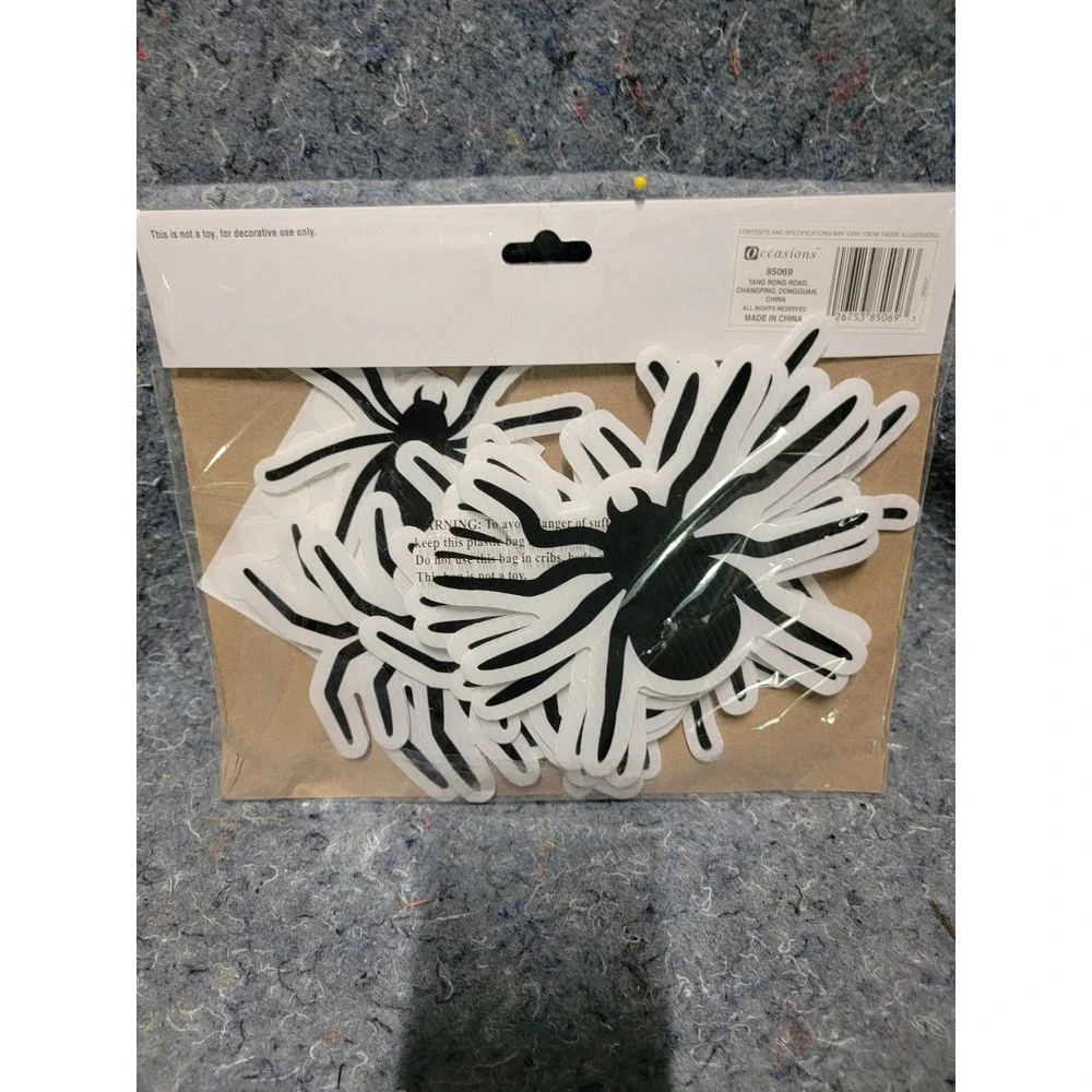 Halloween‎ Spider Silhouettes Decrating Kit 12 pcs